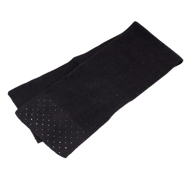 Pia Black Knit Tippet Scarf, Silver-Tone Embellished Winter