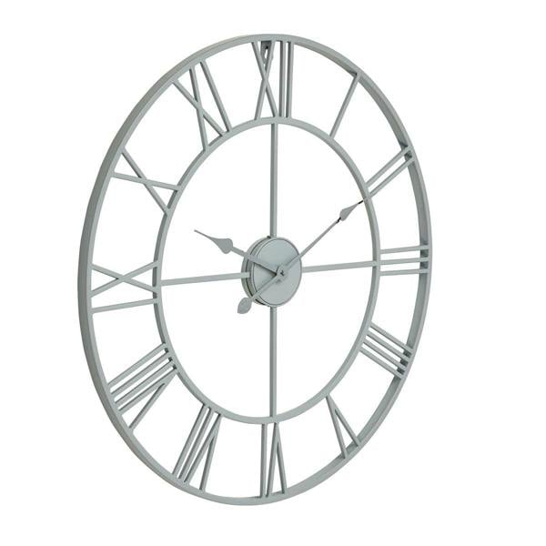 Hill Interiors Skeleton Wall Clock - Grey - 