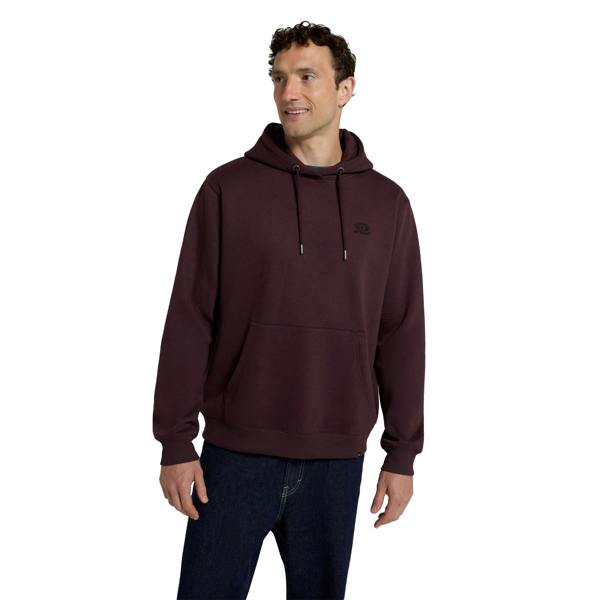 Animal Mens Nick Organic Heavyweight Hoodie - Burgundy - 