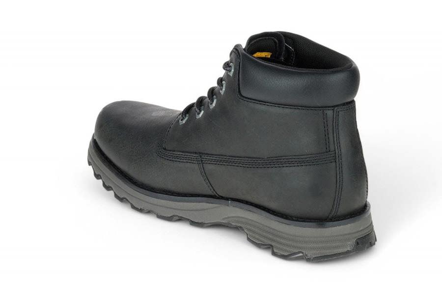 Caterpillar CAT (Caterpillar) Men's Founder Black Leather Everyday Ankle Boots