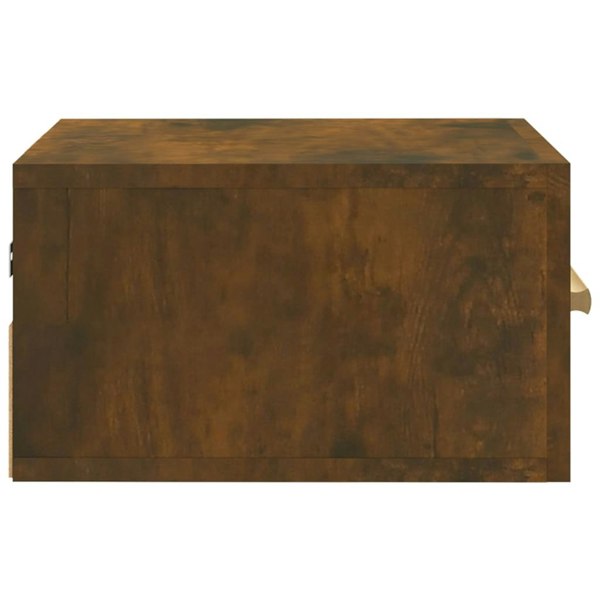 Berkfield Wall-mounted Bedside Cabinet Smoked Oak 35x35x20 cm