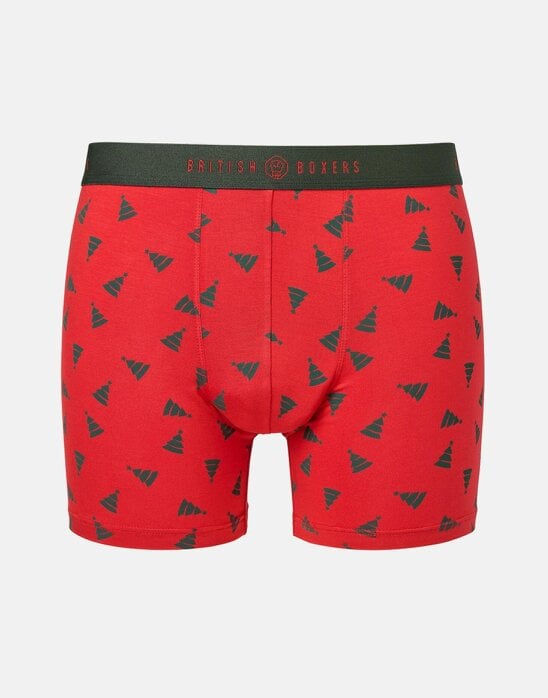British Boxers Multipack! 4 Pairs of Men's Bamboo Stretch Trunks – Evergreen