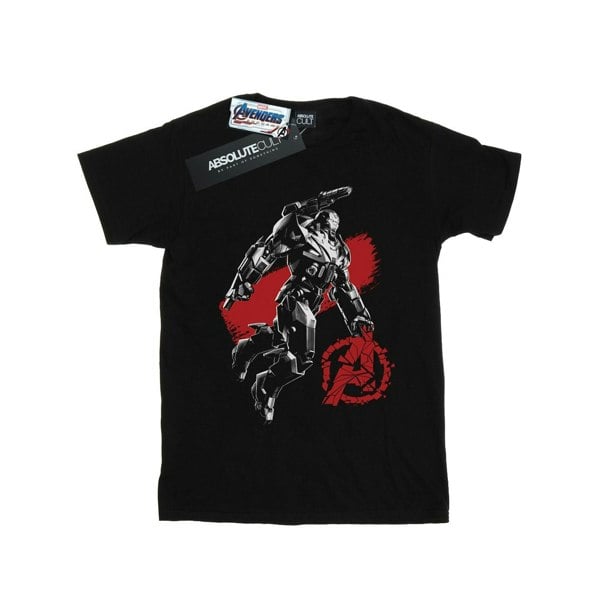 Marvel Boys Avengers Endgame Mono War Machine T-Shirt - Black