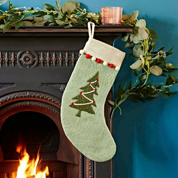 Paper High Personalised Felt Christmas Stocking