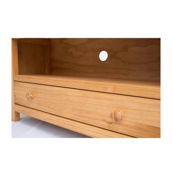 Cabinet Bits Lugo Waxed 1 Drawer TV Cabinet Wood Knob