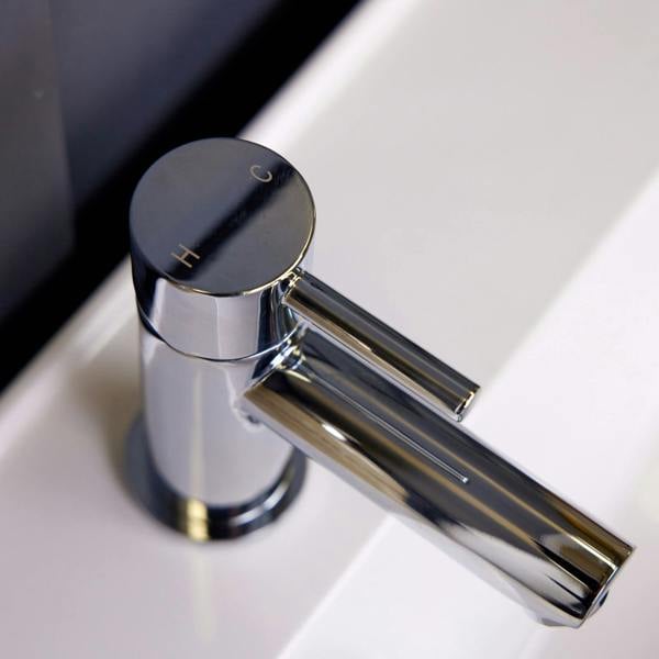 Flode Nuolja Mini Mono Basin Mixer Tap - Polished Chrome Finish