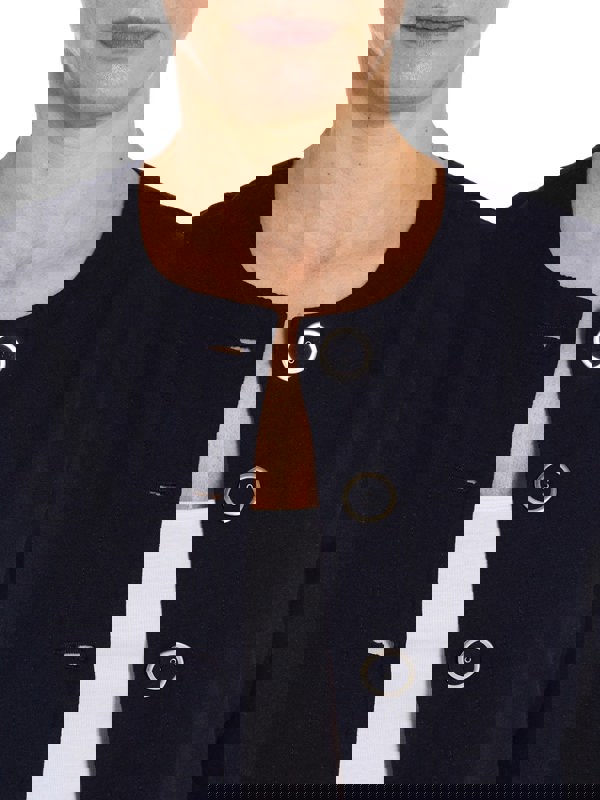 PennyPlain Navy Crop Jacket