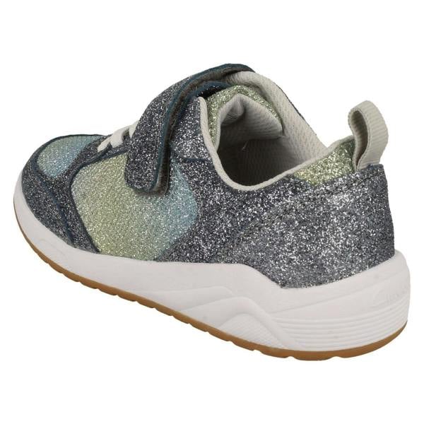 Clarks Girls Clarks Glitter Detailed Trainers Aeon Sparkle K