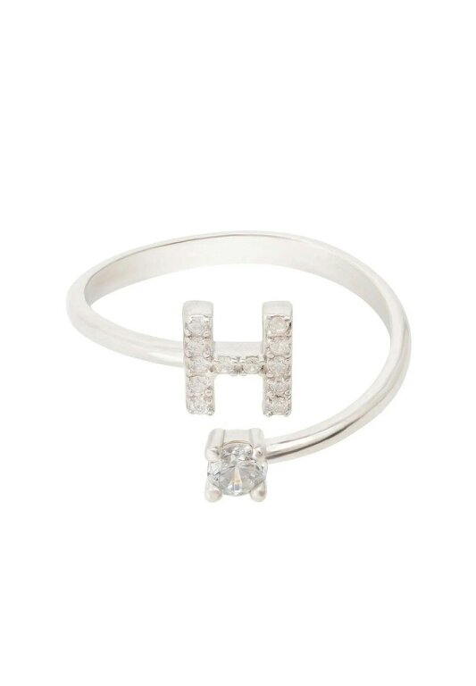 Latelita Initial Ring Silver H