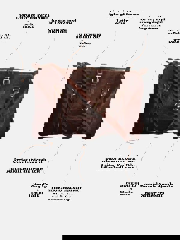 Berber Leather The Rabat Bowling Bag in Brown