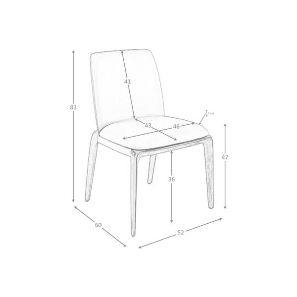 Angel Cerdá Brown Leatherette Chair 4135