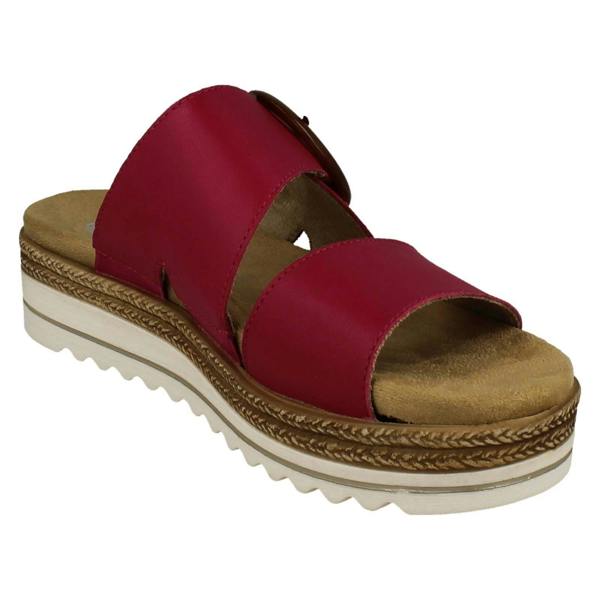 Remonte Ladies Remonte Wedge Sole Mule Sandals D0Q51