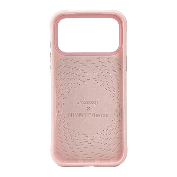 Nimmy Friends Nimmy Big Eye Cute Pet Ragdoll Cat Face Case with Detachable MagSafe Grip for iPhone 17 Pro Max 6.9" Pink