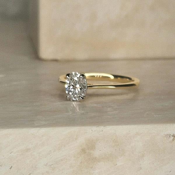 Sarah Layton 18ct Yellow Gold Oval Cut Diamond Engagement Ring - 0.70ct