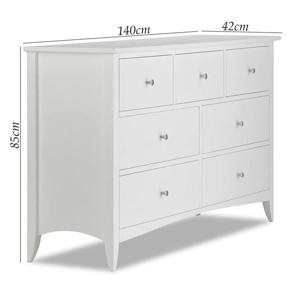 Statement Furniture Edward Hopper Large 3 Over 4 Chest of Drawers Assembled Wide Chest