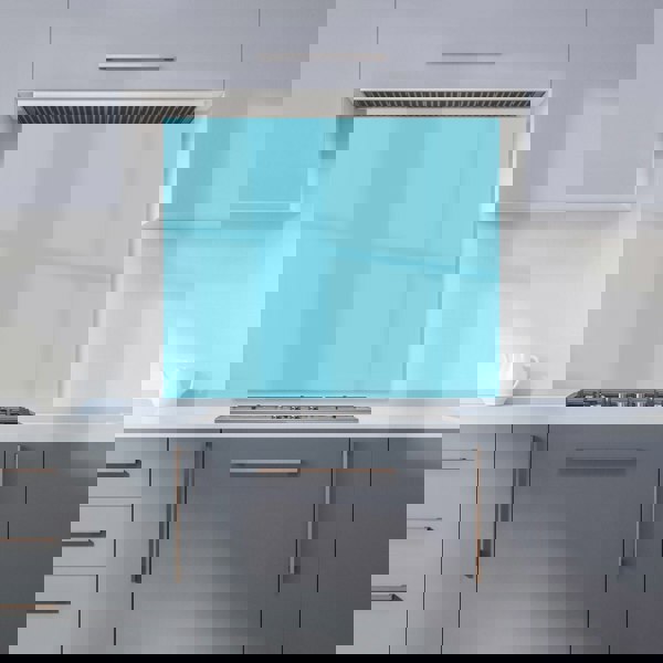 Warren Reed - Designer Sky Blue Kitchen Splashback