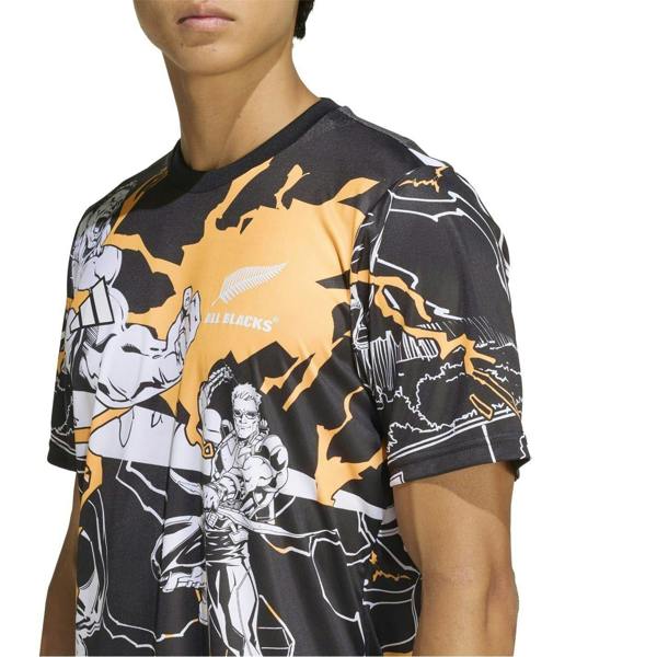 Adidas Unisex Adult All Black Marvel T-Shirt - Black - 