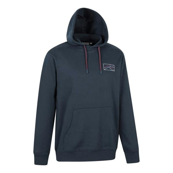 Mountain Warehouse Mens 3 Peaks Mountain Hoodie - Dark Blue - 