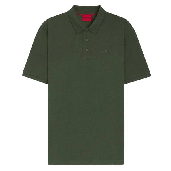 Hugo Mens Donos Cotton Polo Shirt - Dark Green - 