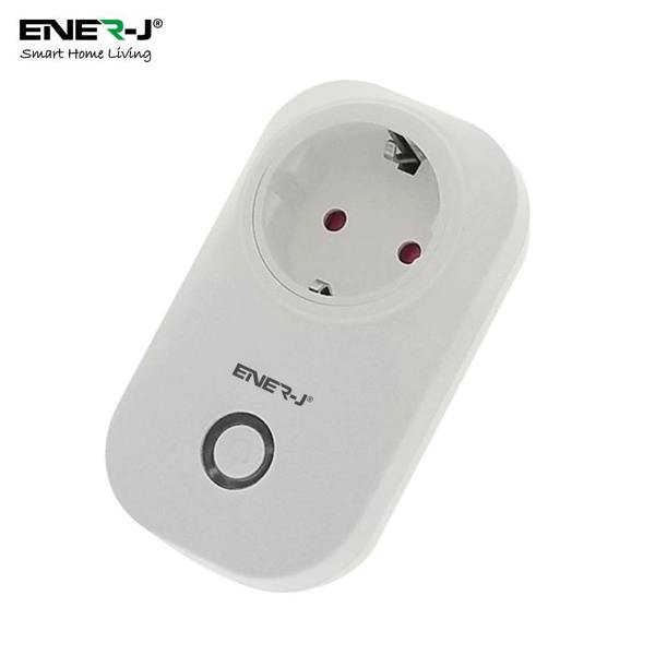ENER-J 1600W WiFi Smart EU Plug with Energy Monitor, Smart Socket, App & Voice Control, Alexa & Google Home Compatible