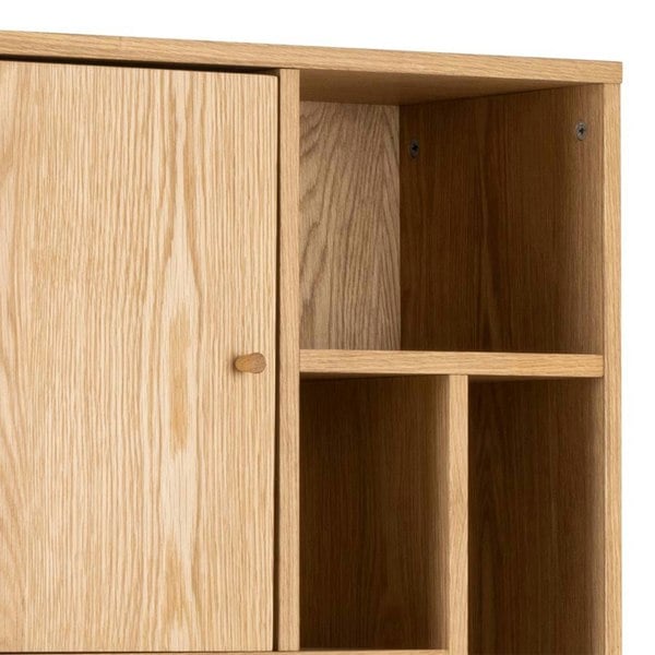 Furniture To Go Rangoon 3 Door Bookcase in Oak