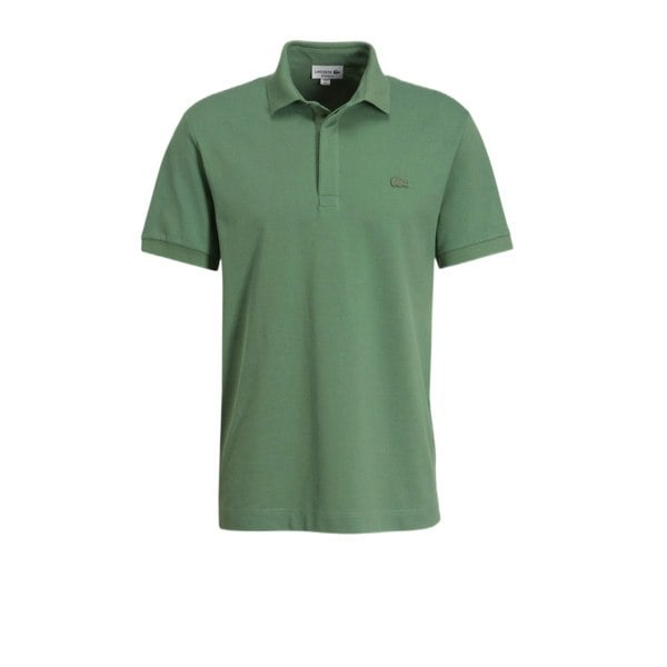 Lacoste Mens Paris Stretch Regular Polo Shirt - Khaki Green