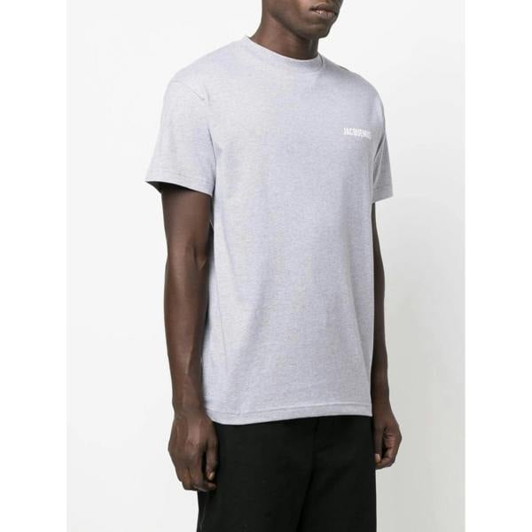 Jacquemus Le Logo T-Shirt   in  Grey