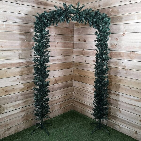 Samuel Alexander 2.4m (8ft) Tall Single Door Indoor Christmas Tree Arch in Green
