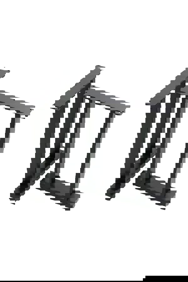 Living and Home 40cm/15.75 inch Set of 2 Black Iron Table Legs Furniture Replacement Legs for Coffee Table, Bench