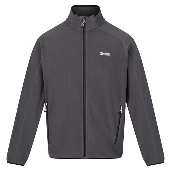 Regatta Mens Hadfield Full Zip Fleece Jacket - Seal Grey - 
