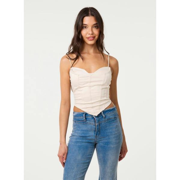 Pink Vanilla Bustier Bra Cup Cupra Top