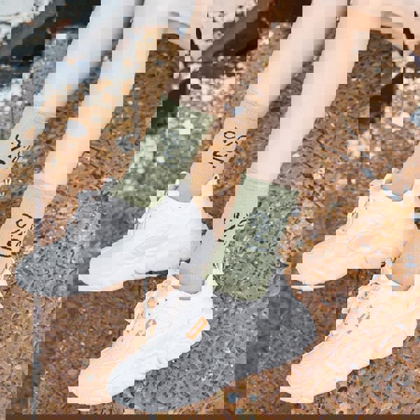 Anyfootwear 5 Pairs White Unisex Funny Socks One Size 5–9