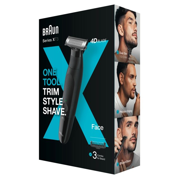 Braun Series X, Beard Trimmer For Facial Hair Removal, XT3100