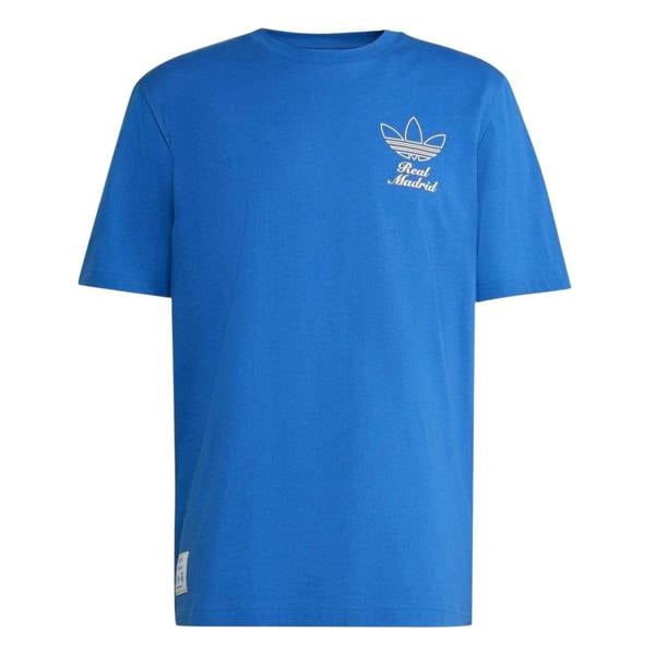 Adidas Mens Icons Real Madrid CF Cotton T-Shirt - Blue - 