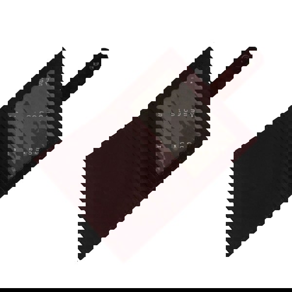 Assots London 'GROVE' Burgundy Smooth RFID Tab-over Leather Credit Card Holder