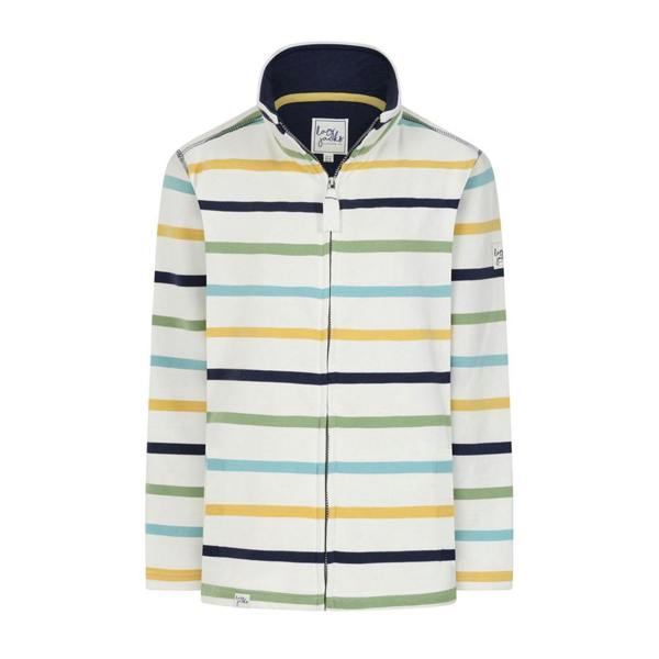 Lazy Jacks Womens/Ladies Contrast Striped Jacket - Green