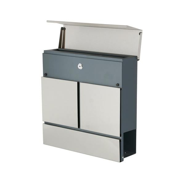 Phoenix Safe Phoenix Estilo Top Loading Letter Box MB0124KS in Stainless Steel with Key Lock