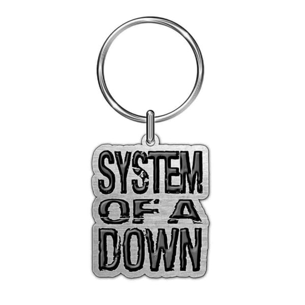 System Of Down Keyring Band Logo Keychain