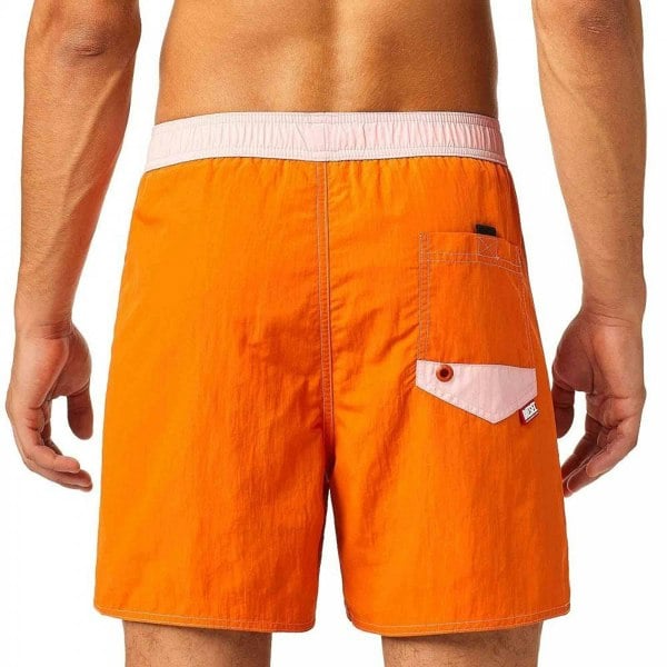 Diesel Bmbx Wave Swim Short, Orange