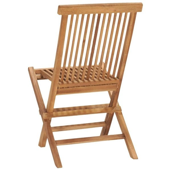 Berkfield 3 Piece Folding Outdoor Dining Set Solid Teak Wood