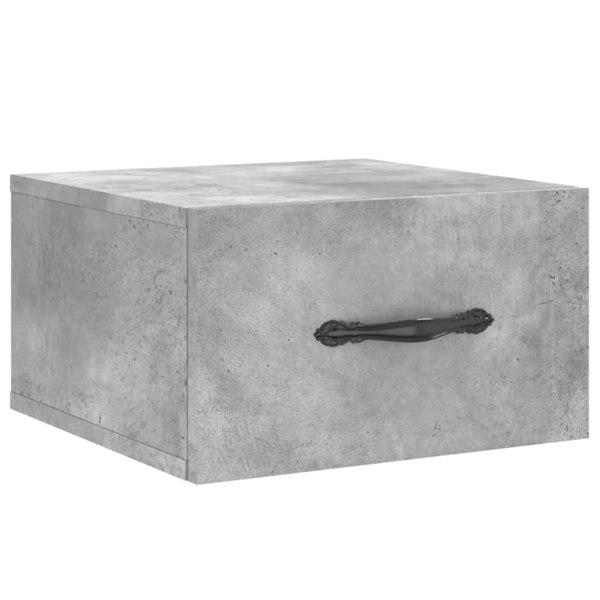 Berkfield Wall-mounted Bedside Cabinet Concrete Grey 35x35x20 cm