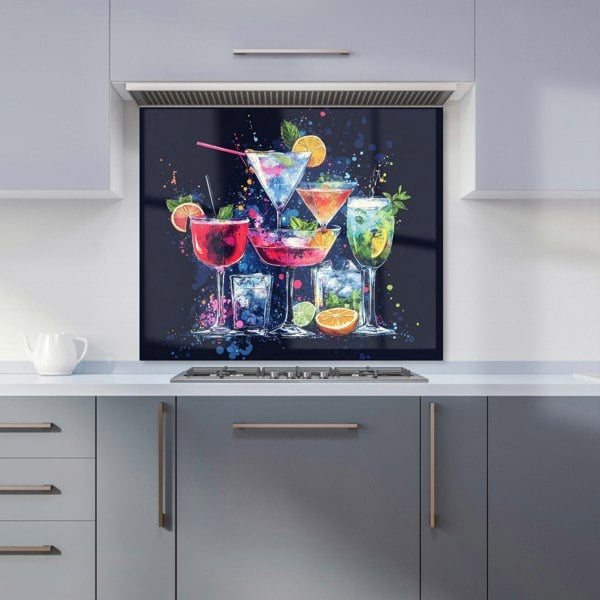 Warren Reed - Designer Nighttime Cocktail Splash Kitchen Splashback