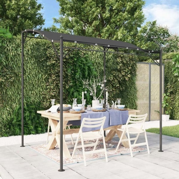 Berkfield Canopy Anthracite 2x2.3 m 180 g/m�__ Fabric and Steel