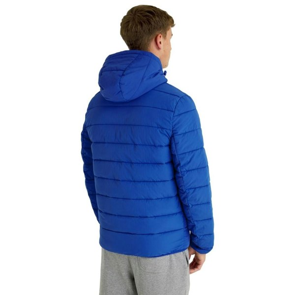 Lyle & Scott Branded Hooded Puffer Jacket - Bright Blue