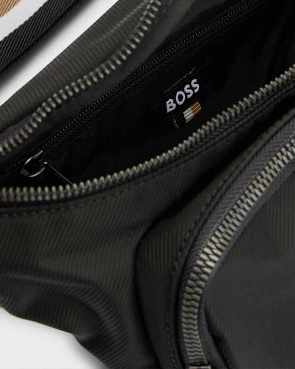 BOSS Orange Catch 3.0 Mens Structured Belt Bag with Contrast Logo
