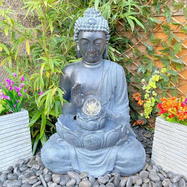 Tranquillity Water Features Gautama Oriental Solar Water Feature