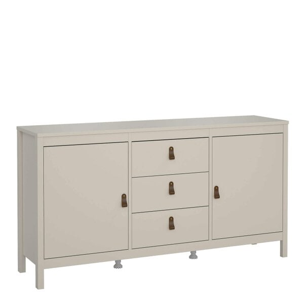 Wyld Haus Wildberry Cashmere Wooden Sideboard 2 Doors 3 Drawers