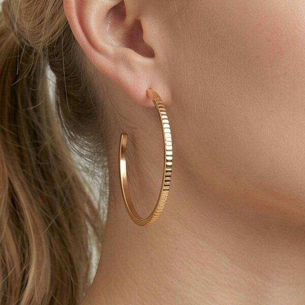 Uchi & Soto Shikaku Gold Hoop Earrings