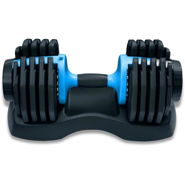 Homeology Urban25 Adjustable Smart Dumbbell 2.5kg to 25kg Single Home Fitness Training Weights Black Blue