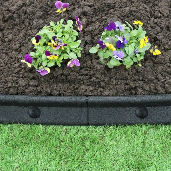 Monstershop Flexible Lawn Edging Black 1.2m x 6